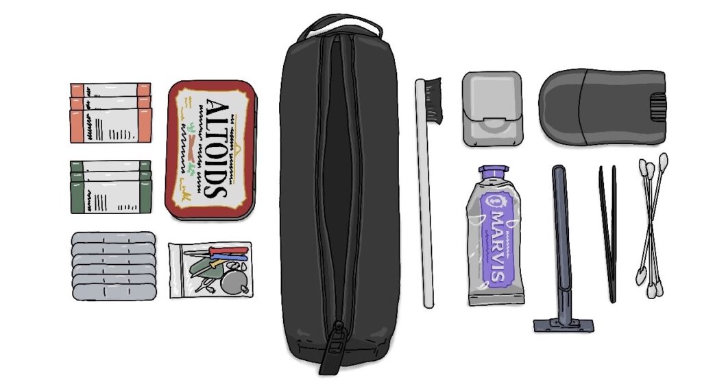 My Wallet Sized Travel First Aid Kit : r/onebag
